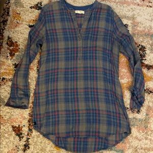 Treasure and Bond collarless button down